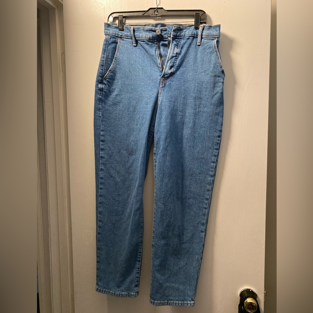 Old navy high rise straight leg jeans - size 12